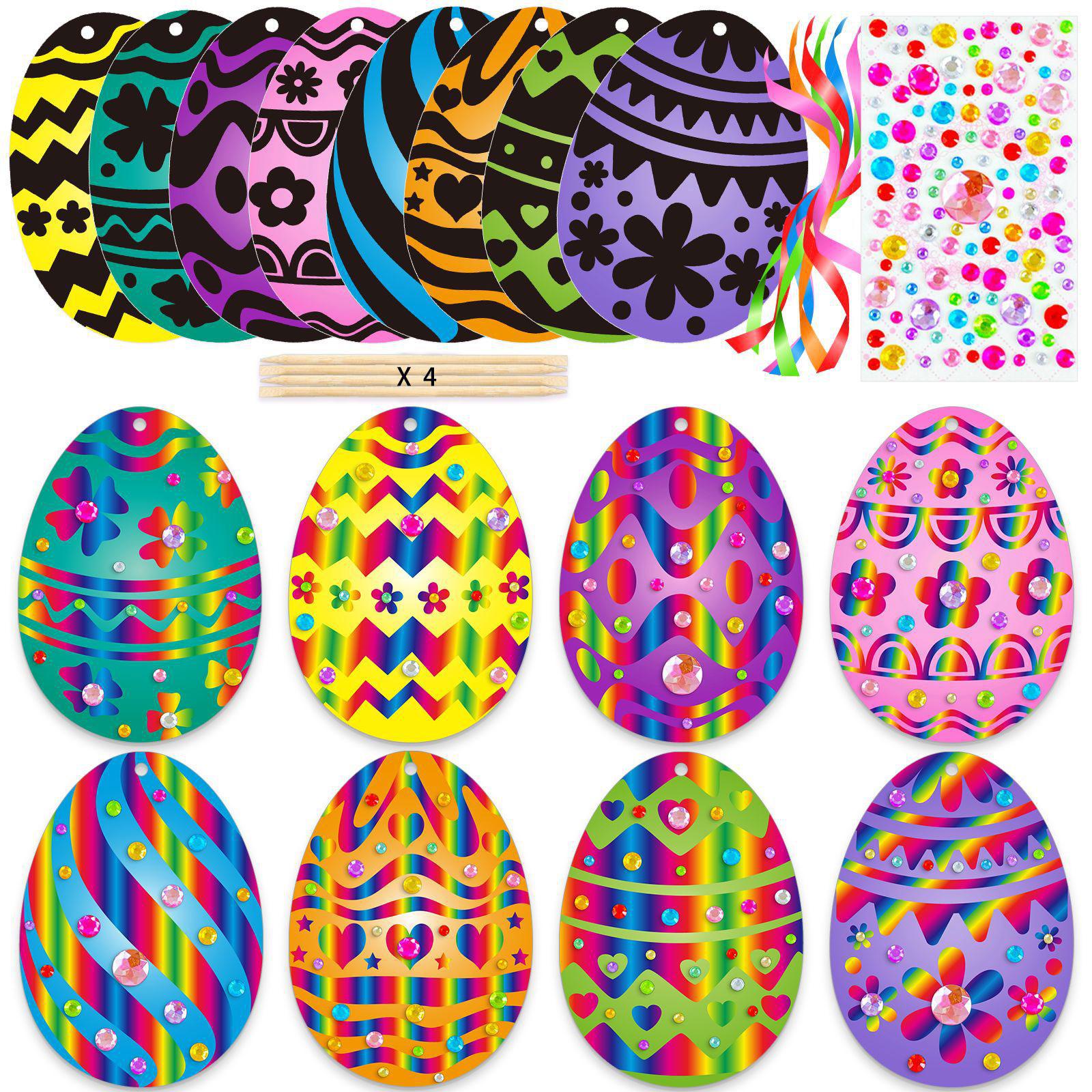Easter Scratch Art Paper Set f - Papercraft Supply Ribbon 评论和价格