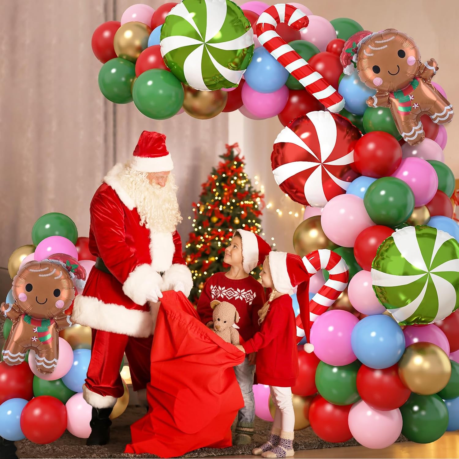 Christmas Balloons Garland Arc - Balloon Arch Kit 评论和价格
