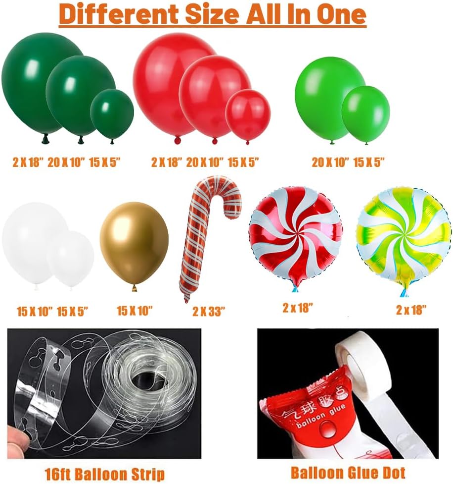 Christmas Balloon Arch Garland - Balloon Arch Kit 评论和价格