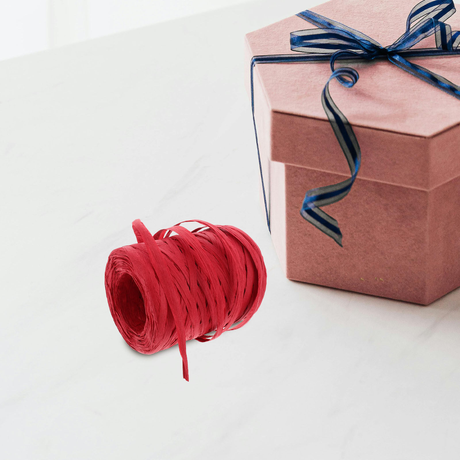 1 Roll Raffia Paper Twine 100M - Papercraft Supply Ribbon 评论和价格