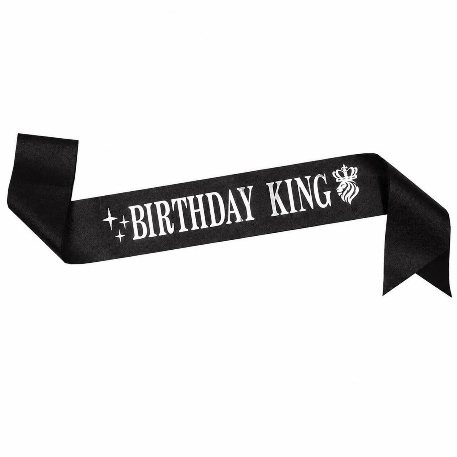 Birthday King Party Crown Glit - Birthday Sash Glitter 评论和价格