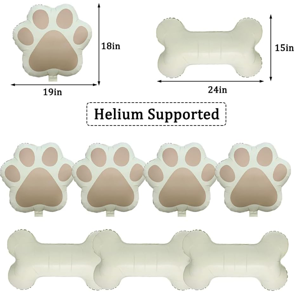 9Pcs/Set Let us Pawty Big Dog  - Let'S Party Event Supply 评论和价格
