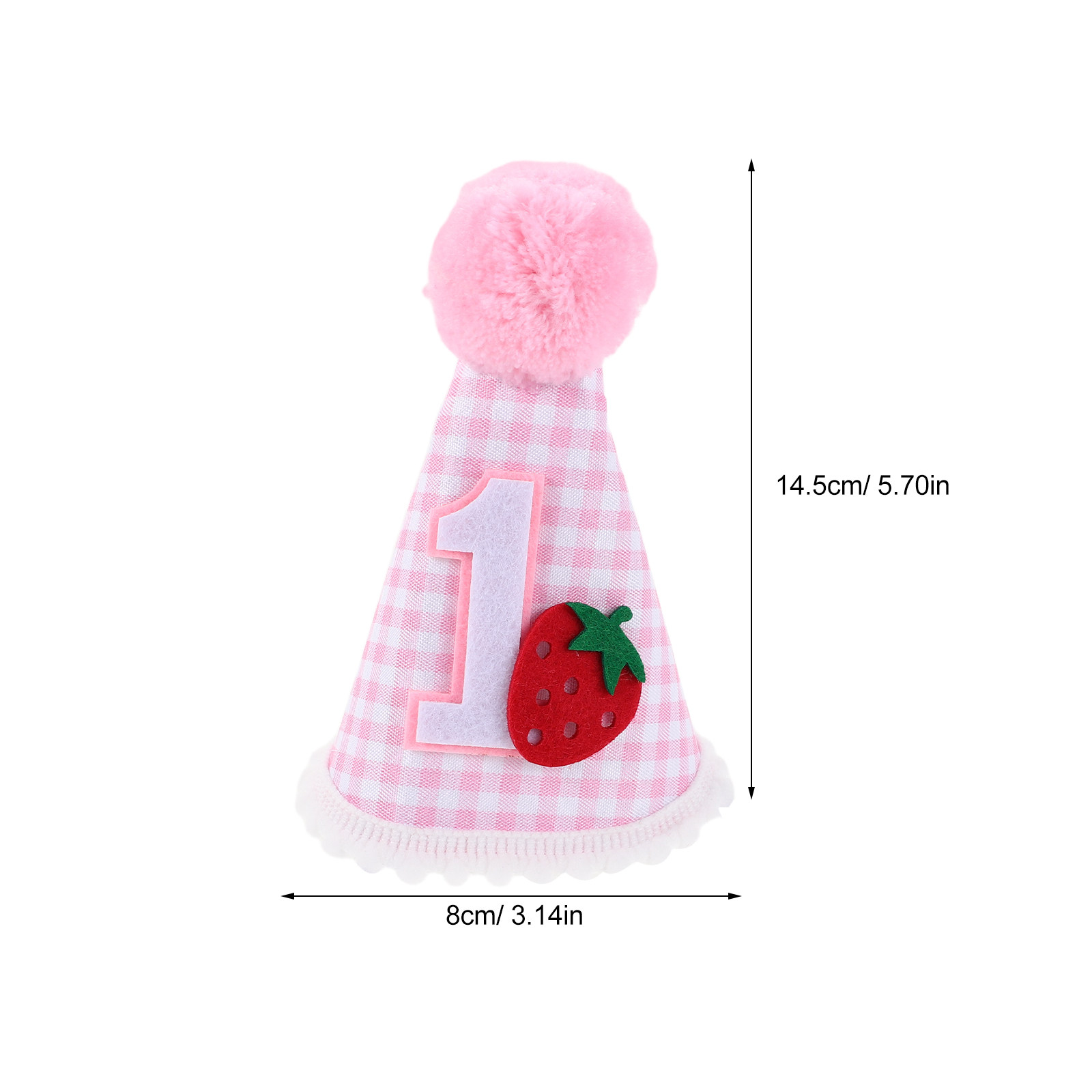 Strawberry Cone Birthday Hat P - Party Hat Cone 评论和价格