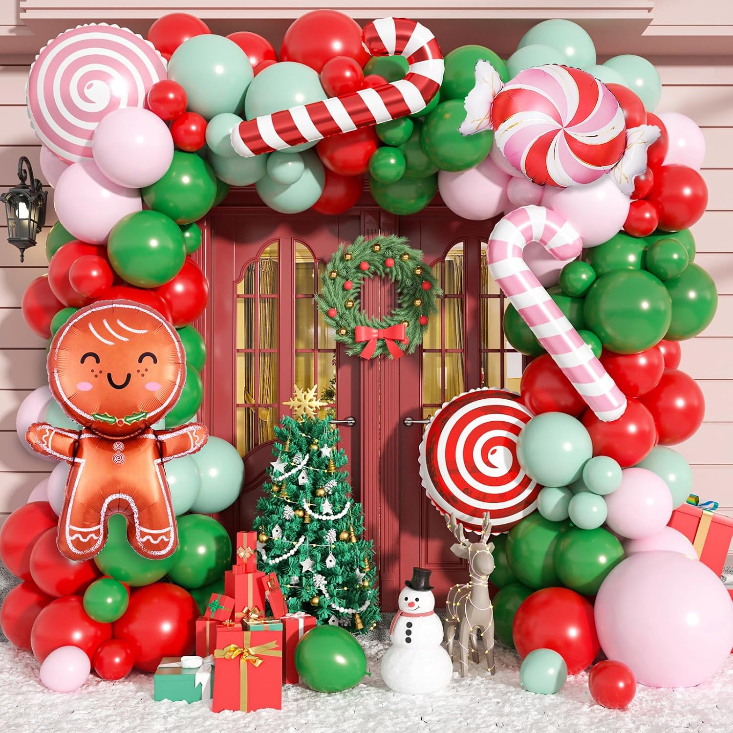Christmas Balloon Garland Arch - Balloon Arch Kit 评论和价格