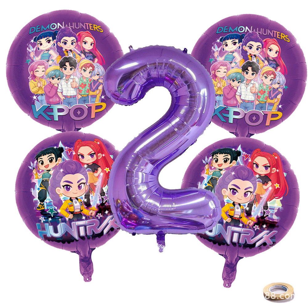 K P Foil Balloon Set Girl Grou - Event Party 评论和价格