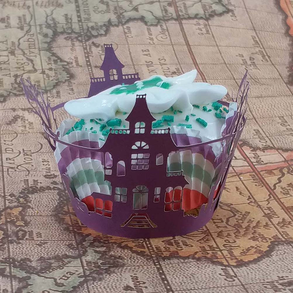 50Pcs Creative Cake Wrappers H - Plastic Cup 50Pcs 评论和价格