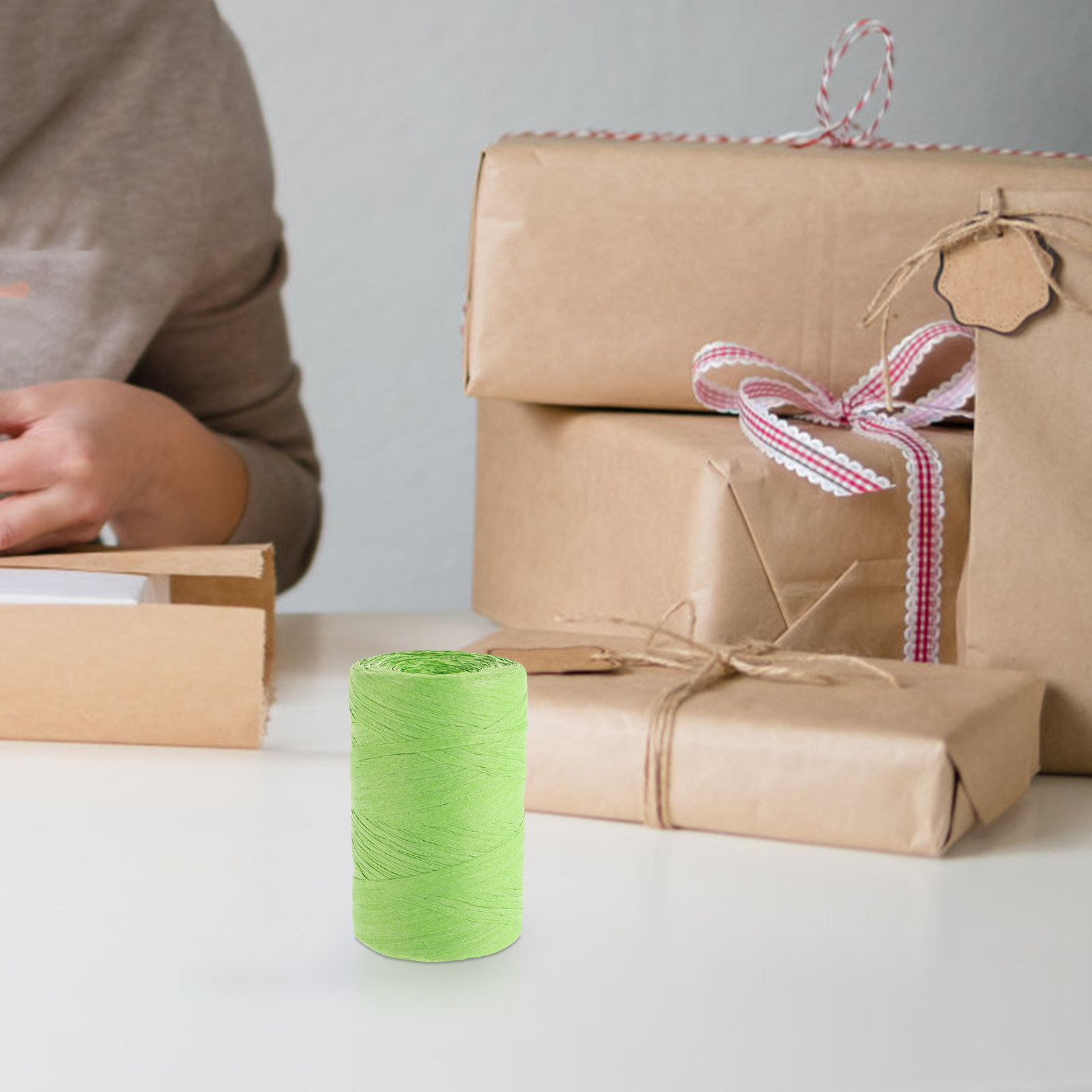 Raffia Paper Colored String Fl - Papercraft Supply Ribbon 评论和价格