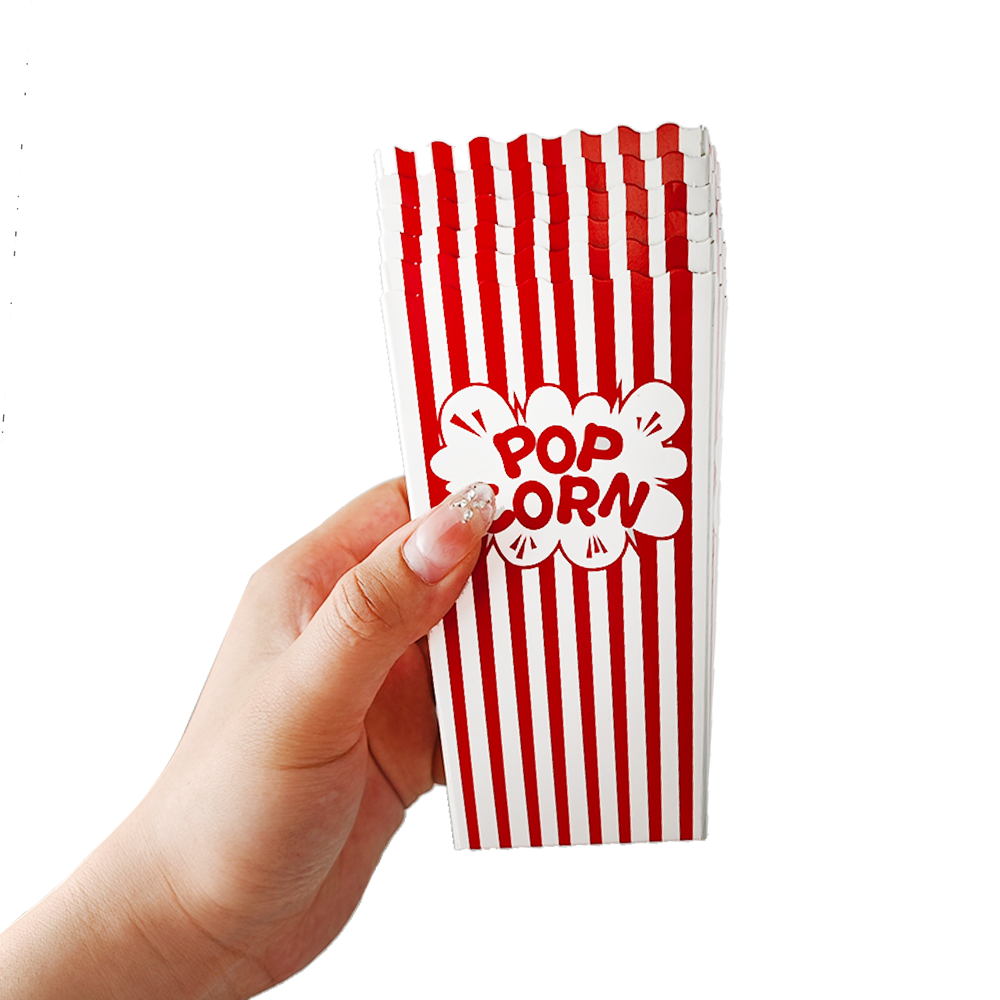 10-50Pcs Popcorn Paper Boxes B - Cotton Candy Cone 评论和价格